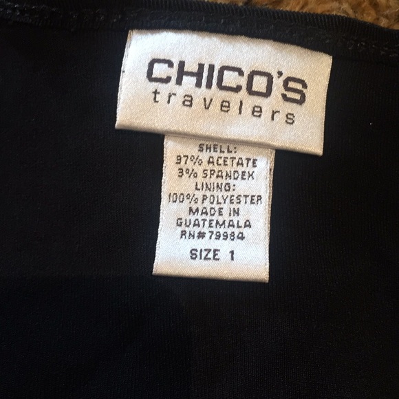 π₯Chico's travelers Black classy dress - Picture 2 of 4